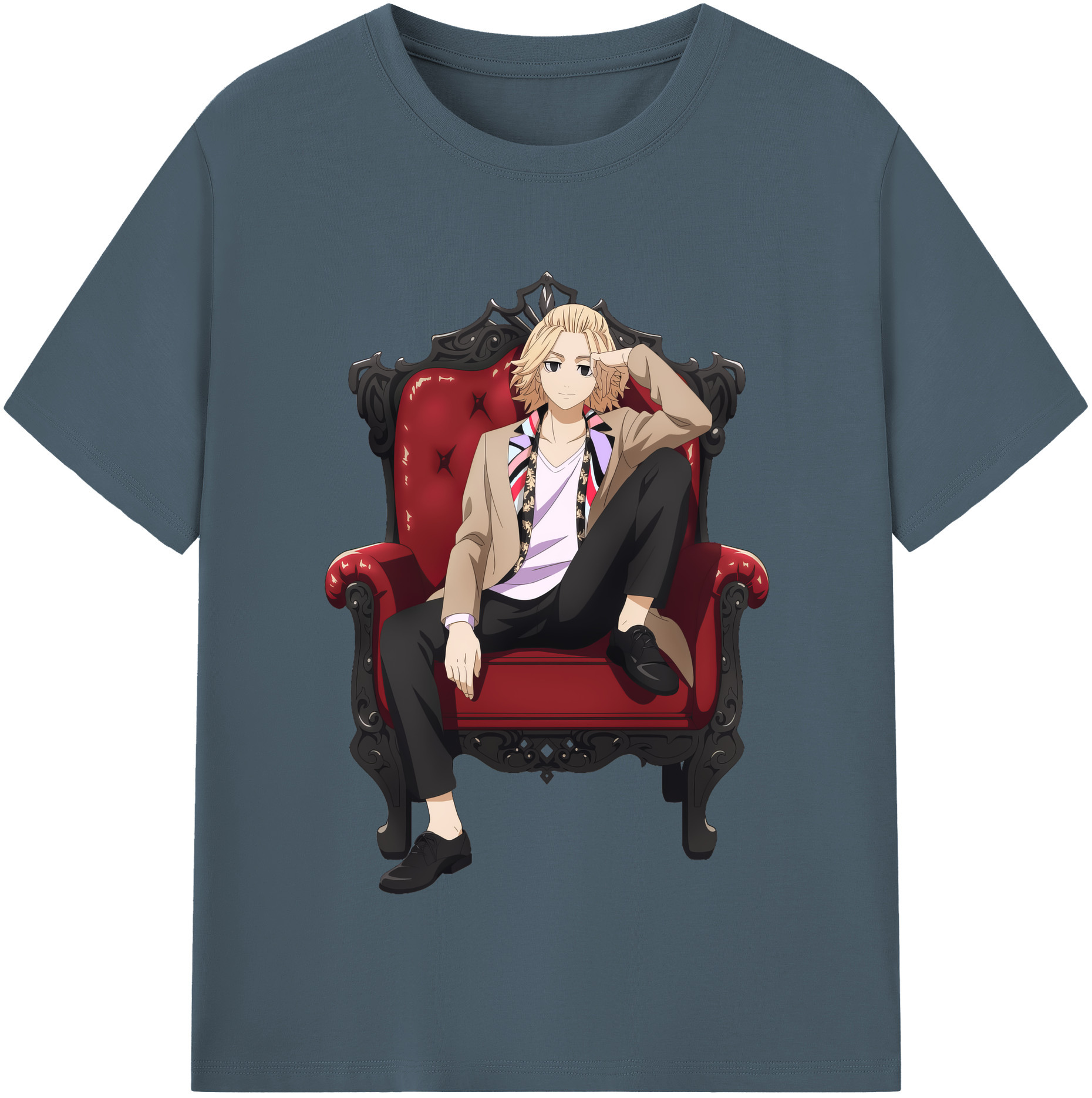 （画像用） 東京リベンジャーズ Tokyo Revengers 綿100％半袖Tシャツ（フロントプリント）